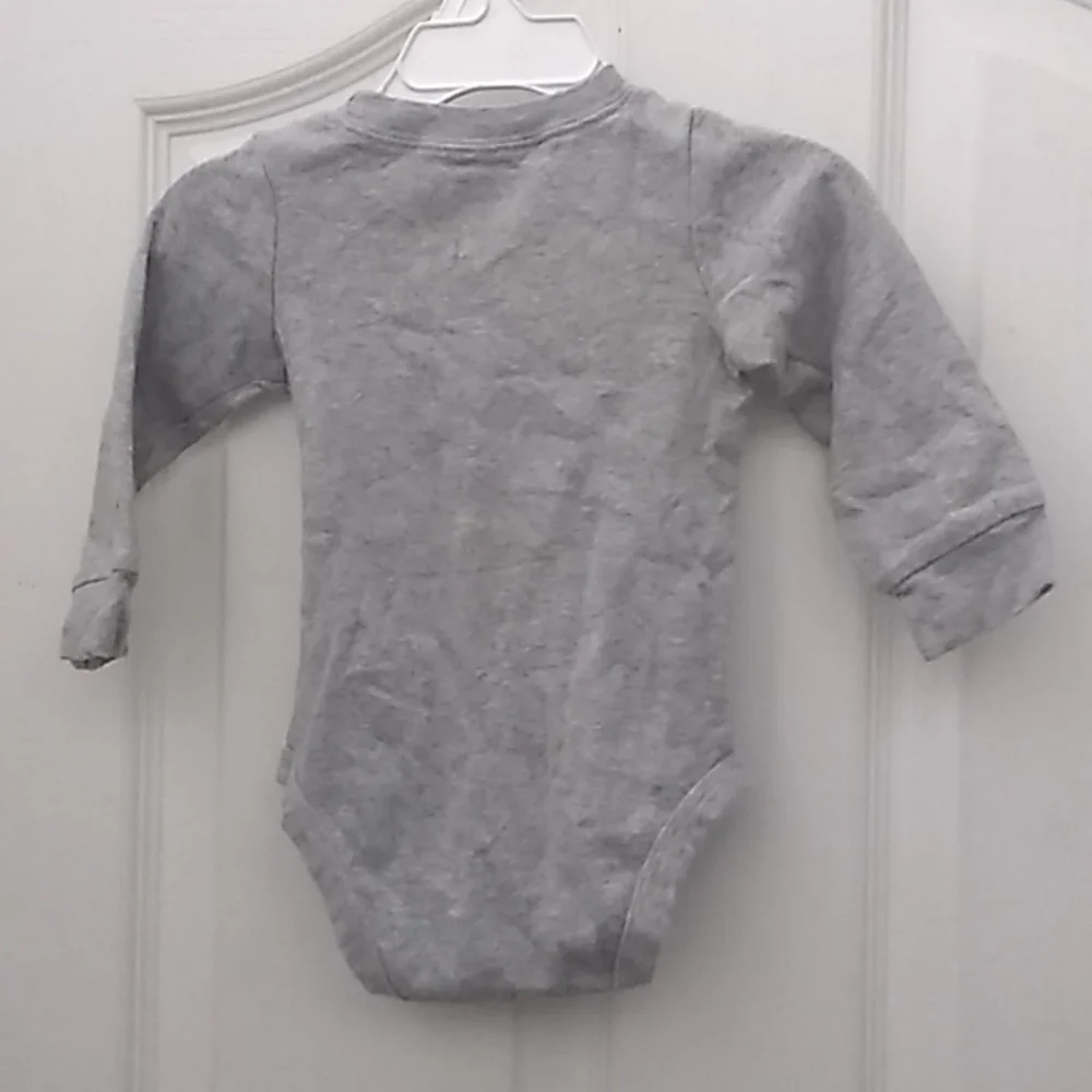 Carters long sleeved snap crotch one piece 12 months